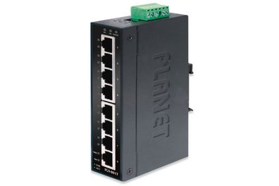 PLANET IP30 Slim type 8-Port Industrial GigabitEthernet Switch