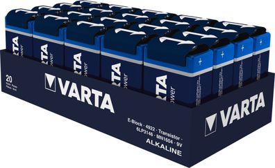 VARTA HIGH ENERGY Batterie E-Block (9V-Block) 20er