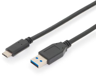 Assmann USB Anschlusskabel, Gen2, Type-C - A 1m St/ St