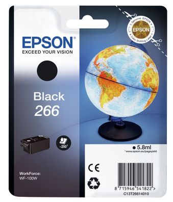 Epson Tintenpatrone 266 schwarz (ca. 250 Seiten)