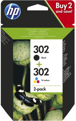 HP Tintenpatrone Nr. 302 Multipack (BK/ C/ M/ Y)