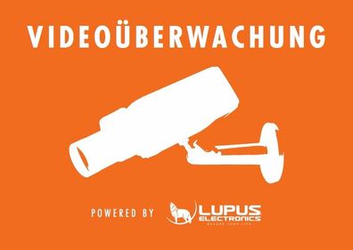 LUPUS - Aufkleber: ZollAchtung VideoüberwachungZoll
