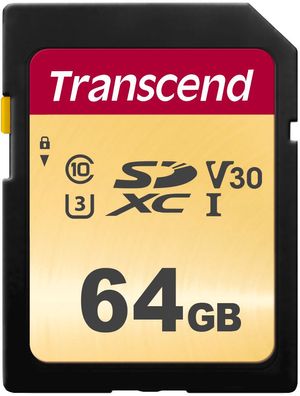 Transcend SDXC 64GB Transcend Ultimate 500S Class10, V30, UHS