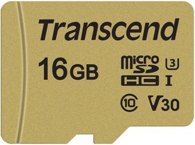 Transcend microSDHC 16GB Transcend Ultimate 500S Class10, V30