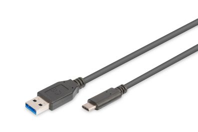 Assmann USB 3.0 Type-C™ Anschlusskabel, Type-C™ auf A, 1m