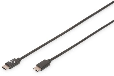 Digitus USB Type-C 2.0 Anschlusskabel St/ St 3.0m schwarz