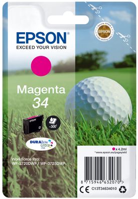 Epson Tintenpatrone 34 Magenta (M) (ca.300 Seiten)