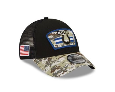 NFL Basecap Indianapolis Colts Cap 9Forty Salute to Service 2021 Kappe 195853840429