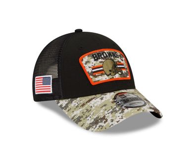 NFL Basecap Cleveland Browns Cap 9Forty Salute to Service 2021 Kappe 195853840481