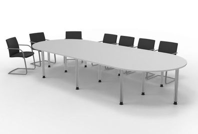 Konferenztisch Köln Tisch 400 x 160 cm Besprechungstisch 12-14 Personen Seminartisch