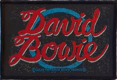 David Bowie Logo gewebter Aufnäher woven Patch Neu & Official!