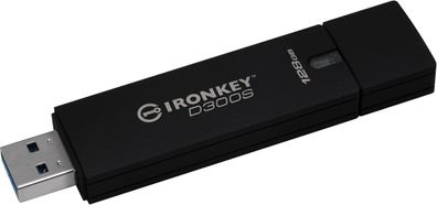 Kingston IronKey D300, 128GB, verschlüsselt, schwarz