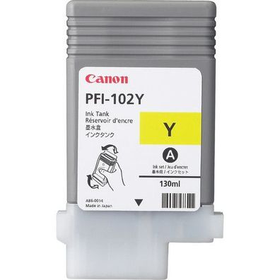 Canon Tintenpatrone PFI-102Y gelb (ca. 740 Seiten)
