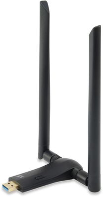 LevelOne AC1200 Dual Band Wireless USB Network Adapter/1-13 Ch