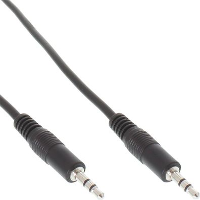 InLine® Klinke Kabel, 3,5mm Stecker / Stecker, Stereo, 10m, schwarz
