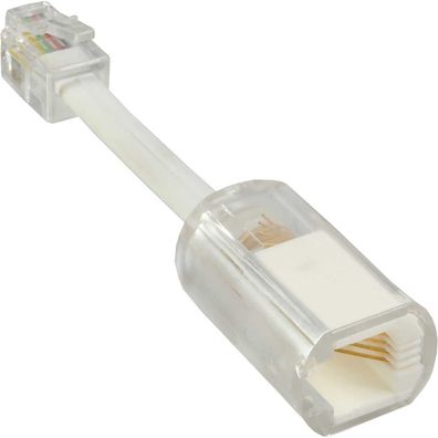 InLine® Twist-Stop, Entwirrer für Kabel von Telefonhörer, mit Kabel, transparent