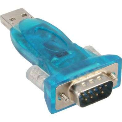 InLine® USB zu Seriell Adapter, Stecker A an 9pol Sub D Stecker, mit USB Verläng