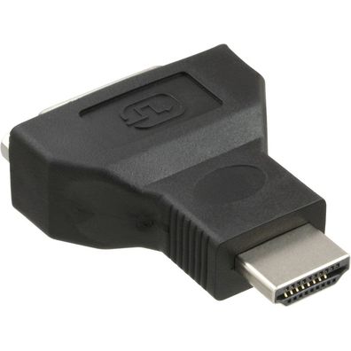 InLine® HDMI-DVI Adapter, HDMI Stecker auf DVI Buchse, schwarz