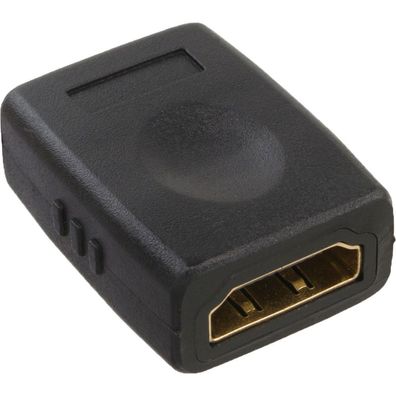 InLine® HDMI Adapter, HDMI A Buchse / Buchse, vergoldete Kontakte, 4K2K, schwarz