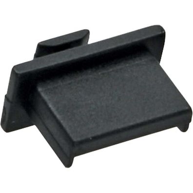 InLine® Staubschutz, für USB A Buchse, schwarz, 50er Pack, schwarz