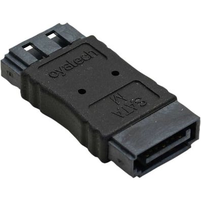 InLine® SATA Adapter Buchse / Buchse, zum Verlängern, schwarz