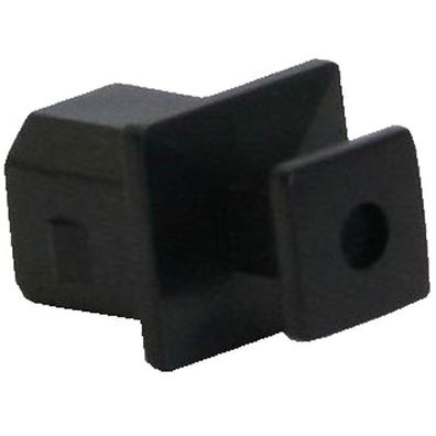 InLine® Staubschutz, für USB B Buchse, schwarz, 50er Pack, schwarz