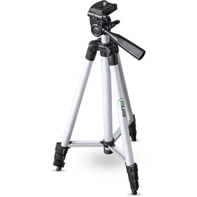 InLine® Stativ für Digitalkameras und Videokameras, Aluminium, Höhe max. 1,30m,