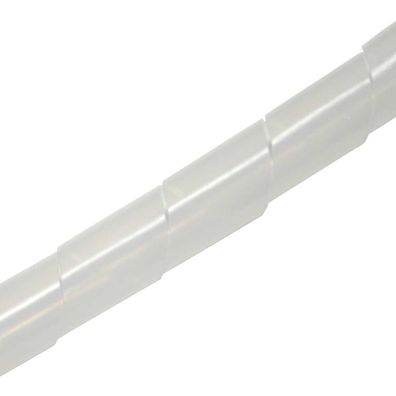 InLine® Spiralband 10m, weiß, 14mm, weiß