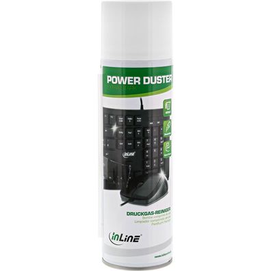InLine® Power Duster, Zollextra starkerZoll Druckgas-Reiniger Spraydose 400ml