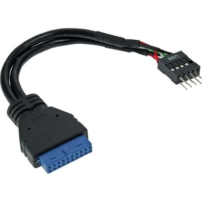 InLine® USB 3.0 zu 2.0 Adapterkabel intern, USB 3.0 auf USB 2.0 Pfostenanschluss