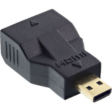 InLine® HDMI Adapter, Mini HDMI C Buchse auf Micro HDMI D 4K2K kompatibel, vergo