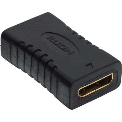 InLine® HDMI Adapter, Mini HDMI C Buchse / Buchse, vergoldete Kontakte, schwarz