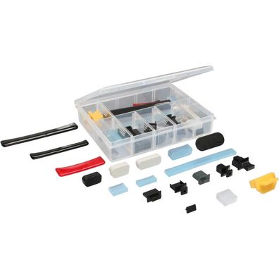 InLine® Staubschutz-Set, für Computer-Schnittstellen, 44-teilig, mehrfarbig