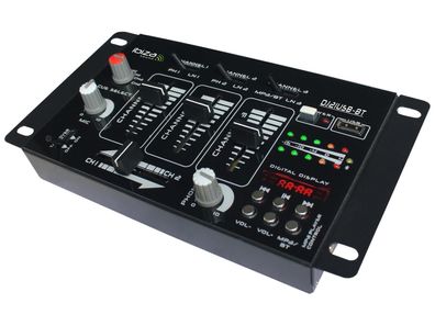 4-Kanal Mischpult IBIZA ''DJ21USB-BT'' Bluetooth, USB, 7 Eingänge