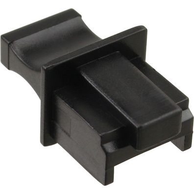 InLine® Staubschutz, für RJ45 Buchse, Farbe: schwarz, 100er Pack, schwarz