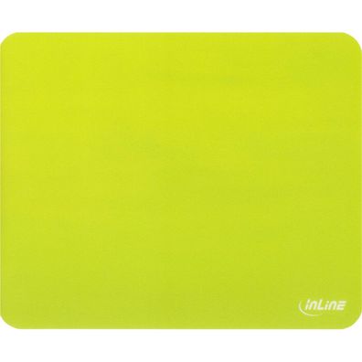 InLine® Maus-Pad antimikrobiell, ultradünn, grün (Tendenz gelb), 220x180x0,4mm,