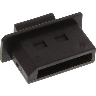 50er Pack InLine® Staubschutz, für DisplayPort Buchse, schwarz, schwarz
