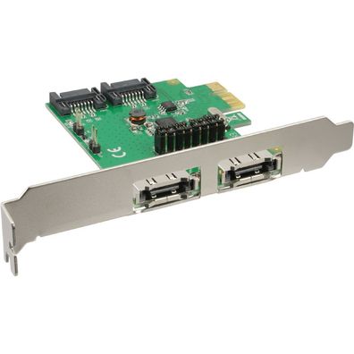 InLine® Schnittstellenkarte, 2 + 2-fach SATA 6Gb/ s, PCIe, kein RAID