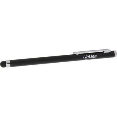 InLine® Stylus, Stift für Touchscreens von Smartphone und Tablet, schwarz, schwa