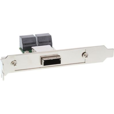 InLine® SAS Slotblech PCI + 50p Centr., ext. SFF-8088 (TARGET OUT) auf int. 4x S