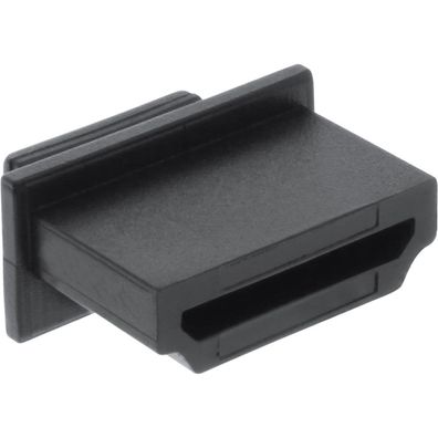 10er Pack InLine® Staubschutz, für HDMI Buchse, schwarz, schwarz