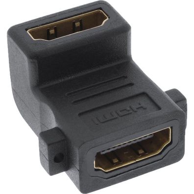 HDMI Adapter zum Einbau mit GewindeHDMI A Buchse/ Buchsegewinkelt4K2K kompatibel