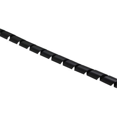 InLine® Spiralband Kabelschlauch 10m, schwarz, 10mm, schwarz