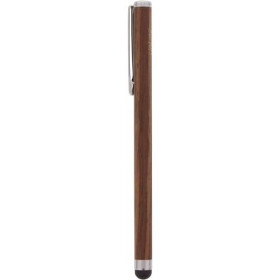 InLine® woodstylus, Stylus-Stift für Touchscreens, Walnuss/ Metall, walnuss