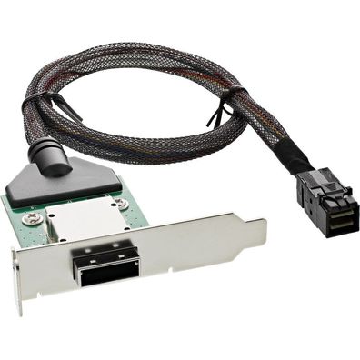 InLine® SAS HD low profile PCI Slotblech mit Kabel, ext. SFF-8088 auf int. SFF-8