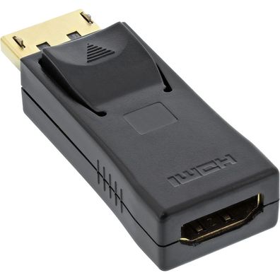 InLine® DisplayPort Adapter, DisplayPort Stecker auf HDMI Buchse, 4K2K, mit Audi