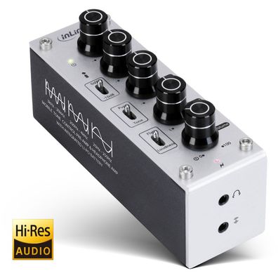 InLine® AmpEQ mobile, Hi-Res AUDIO Kopfhörer-Verstärker und Equalizer, 3,5mm Kli