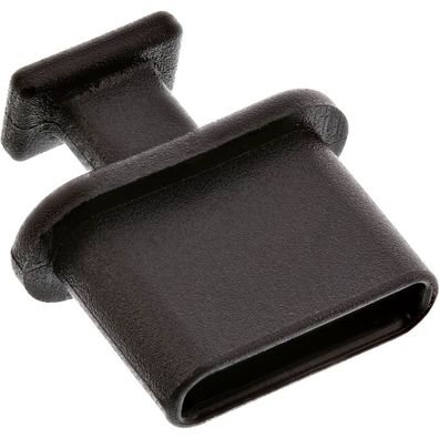 InLine® Staubschutz, für USB Typ-C Buchse, schwarz, 50er Pack, schwarz