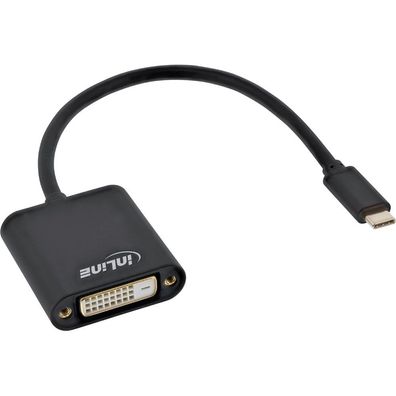 InLine® USB Display Konverter, USB Typ-C Stecker zu DVI Buchse (DP Alt Mode), sc