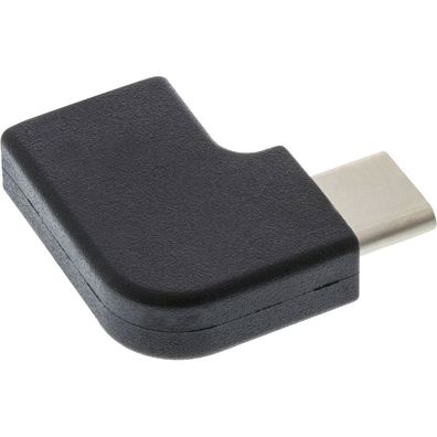 InLine® USB 3.1 Adapter, Typ C Stecker an C Buchse, gewinkelt (Gen.2), schwarz